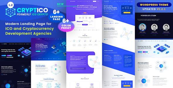 Cryptico - ICO & Cryptocurrency WordPress Theme