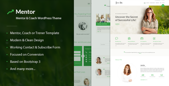 Mentor – Personal Development Coach WordPress Theme